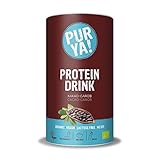 Rico en hidratos Purya Proteína Vegetal Bio en Polvo con Cacao y Algarroba - 550 gr