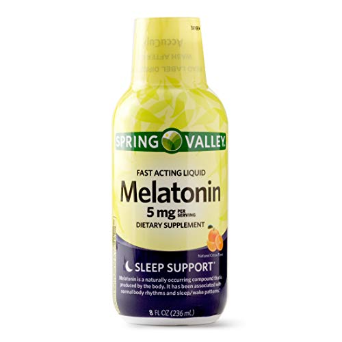 Spring Valley Melatonin Fast Acting Liquid, 5 mg, 8 Oz