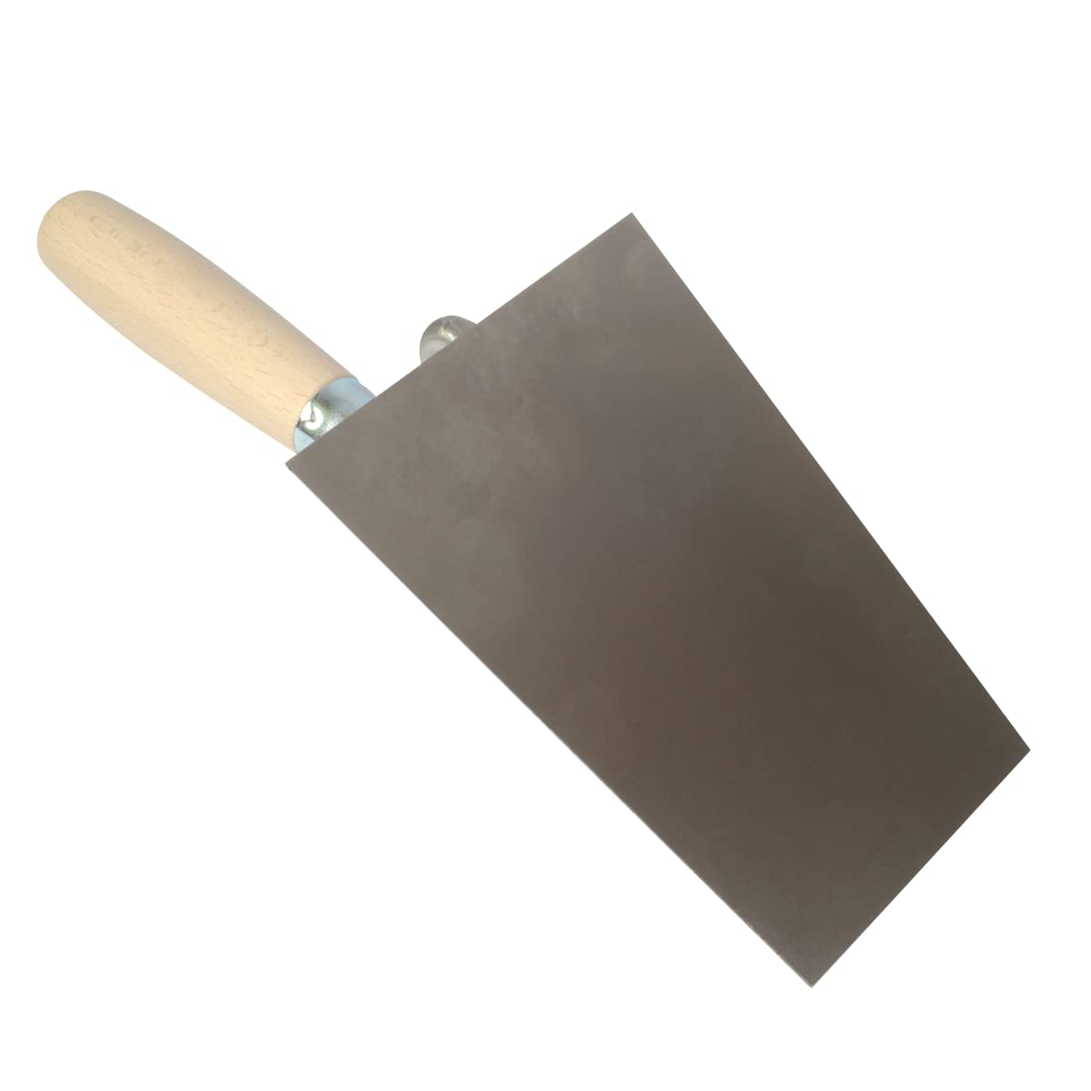 Maurerkelle mit personalisierter Gravur eines Namens und Logos - Trapezkelle 16 cm aus Edelstahl mit Holzgriff - Grundsteinlegung, Meisterprüfung