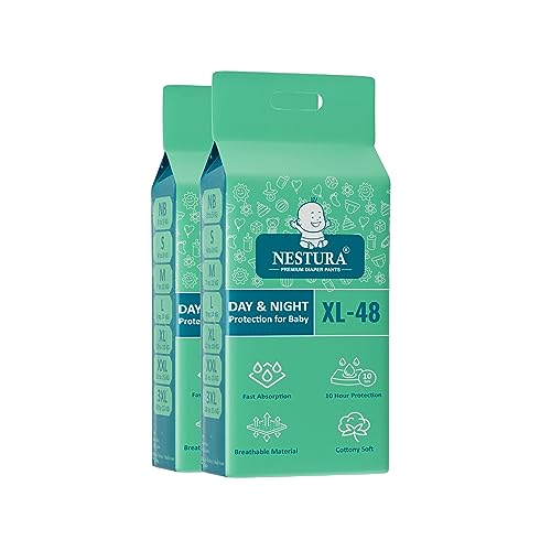 Image of Baby Diaper Pants Extra Large (XL) Pack of 2, 96 Count, (12-18 kg)