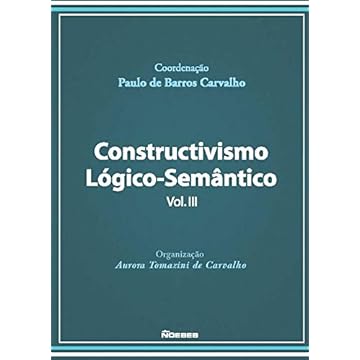 Capa do livro Costructivismo Lógico-semântico Vol. Iii