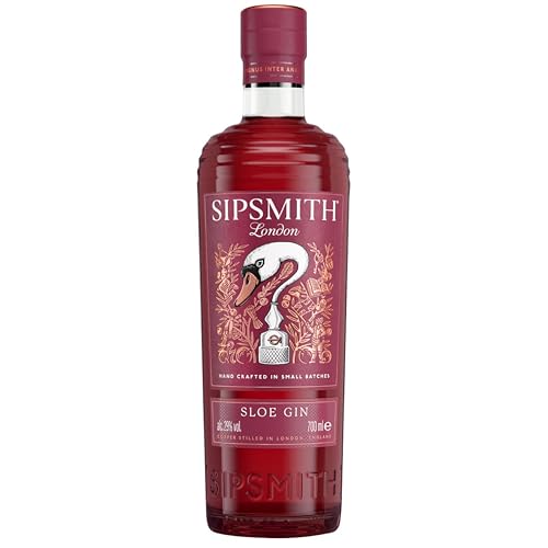 Sipsmith Sloe Gin, Handgepflückte Schlehen, Angesetzt im London Dry Gin, für ein fruchtig-herbes...