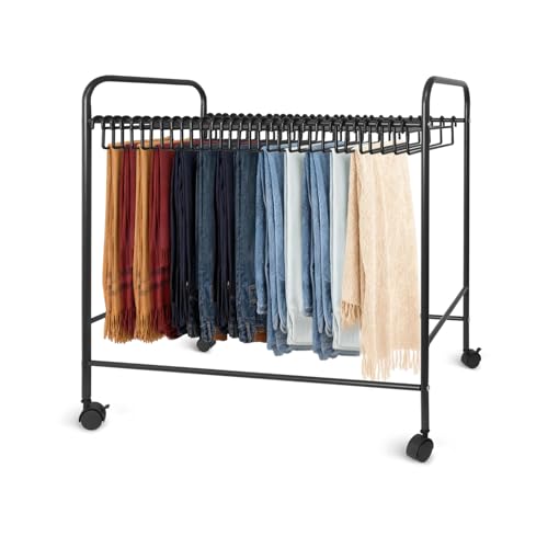 GIBLEA �X���b�N�X�n���K�[ ��e�� 30�{�|�� �L���X�^�[�t�� �Y�{���n���K�[���b�N �X�C���O�� ��y�Ɏ��o�� ��� �p���c�n���K�[ ���u���Y�{���I �Y�{�����[ �R���p�N�g ���[ �ȒP�g�ݗ��� ������� (�u���b�N, ��75cm 30�{�|��)