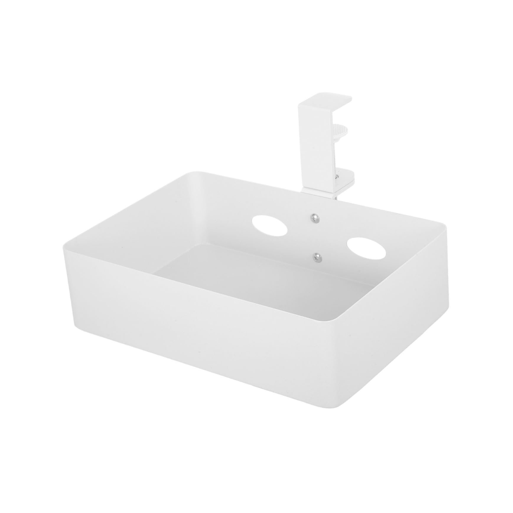 NUOBESTY Space Saving Organizer for Shelves Minimalist Design for Kitchen Bathroom and Closet Concealed Under Shelf Basket