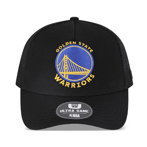 Image of Ultra Game Men's NBA Official Snap Back All Around The World Trucker Baseball Cap Hat