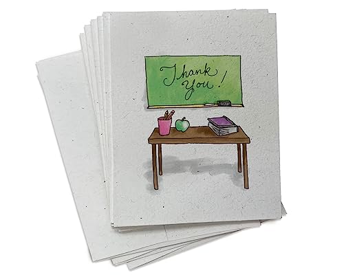 Cartes de remerciement Teacher's Desk lot complet prêt à écrire