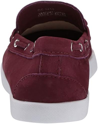 Driver Club USA Women's Leather Made in Brazil Boat Shoe with Tiebow Detail, Wine Nubuck, 7 | Image 2
