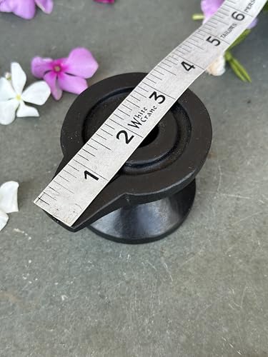 Image of Shivam VASTU AKAL 1.5 inch Original Narmadeshwar Narmada Shivling with 3 inch Narmada Stone Yoni Base Jaladhari (Mahamratunjay Shivling, Black Damtu Jaladhari)