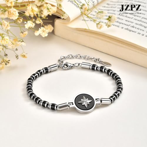 Pulsera Compass para Hombre con Piedras Naturales miniatura 6