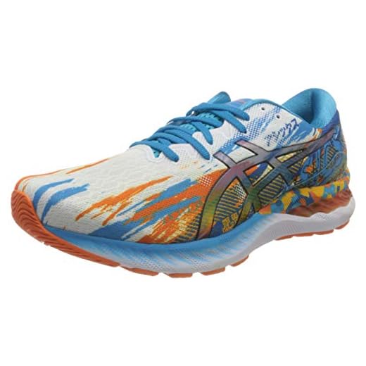 Asics Gel-Nimbus 23, Road Running Shoe Hombre, Digital Aqua/Marigold Orange, 48.5 EU