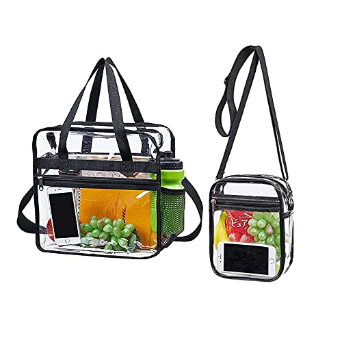 ZOOMPIL 2Pcs Trousse de Toilette Transparente, PVC Trousse de Maquillage Sac Transparent , Trousse de Toilette pour Le Transport de Liquides, Transparente Voyage de Voyage pour Hommes, Femme, Enfant Cover