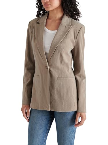 Steve Madden Apparel Women's Harlow Blazer Brown3