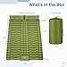 Inflatable Double Sleeping Pad for Camping, Hiking, and Backpacking - 78.7 X 55 X 3.9 Inches, Includes Adjustable Pillow & Foot Pump