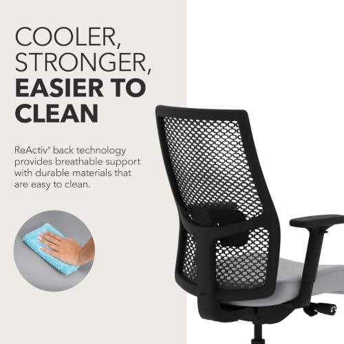 Image of HON Ignition 2.0 ReActiv Ergonomic Office Chair, Lumbar Support, Graphite