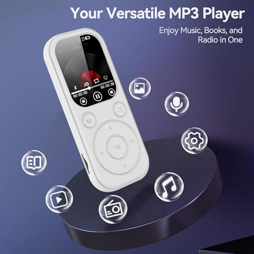 Odtwarzacz MP3 z Bluetooth 5.4, cyfrową baterią muzyczną, USB C