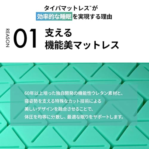 公式 カラーフォーム ファセット マットレス 日本製 ウレタン 三つ折り 折りたたみ 高反発 硬め 厚さ10cm 寝返りサポート 快眠 熟眠 安眠 疲れをリセット (シングル, ハード) [5]