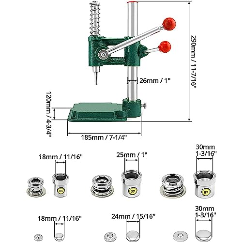 Kit para hacer botones cubiertos de tela con múltiples moldes y suministros, herramienta de manualidades de botones hecha a mano para proyectos de costura creativos