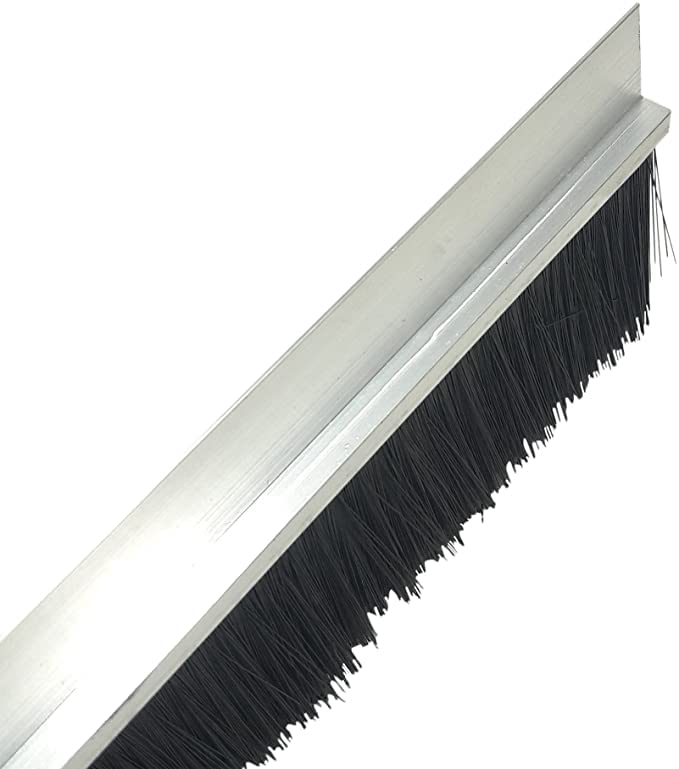 Bürstendichtung 100cm Alu-h-Profil Zugluftstopper Fliegendichtung Rolladendichtung