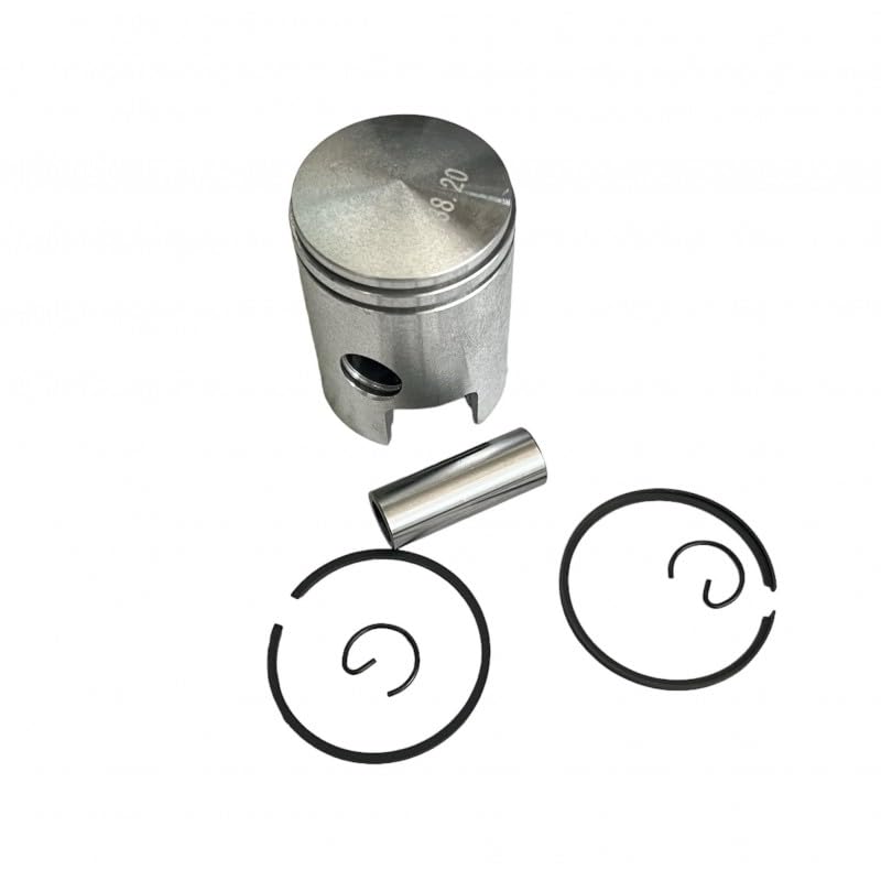 Pistone Completo Misura Originale 38,2 Spinotto 12 Fasce Spinotto Seeger per Ciclomotore Ciao Si Bravo Boxer Grillo Boss Ecc