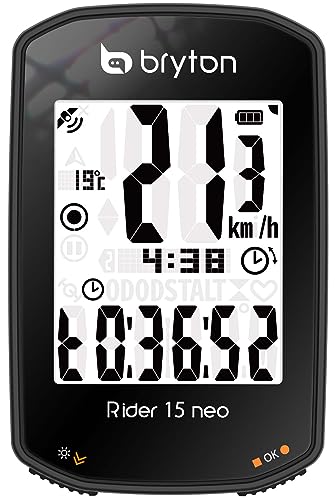 Bryton Rider 15 neo GPS-Fahrrad-/Radsportcomputer Nur Gerät: Drehen