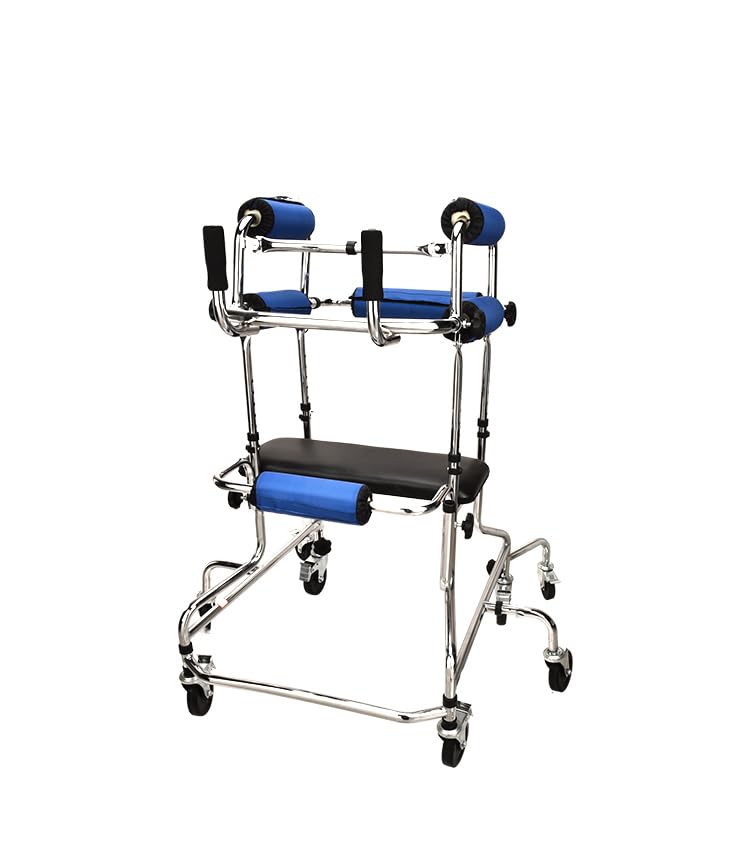 Image of SMARTCARE Hemiplegia Training Walker SC-914K | Adjustable Height & Width, 8-Wheel Stability, Padded Support, Safety Brakes, Elderly & Rehabilitation Assisted Walker | Suitable for User Height (90-110 cm)