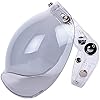 Bubble Shield with Flip Adapter for 3-Snap Open Face Helmets Flip Up Down