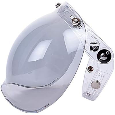 Bubble Shield with Flip Adapter for 3-Snap Open Face Helmets Flip Up Down