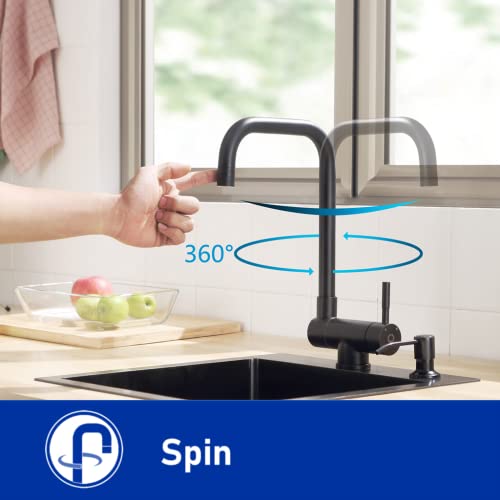 Grifo-Cocina-Abatible-CECIPA-Negro-Grifo-Cocina-Plegable-de-180–con-2-Tipos-Chorros-Agua-Grifo-Plegable-Cocina-para-Ventana-Grifo-Abatible-FregaderoAlta-Presion