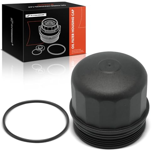 A-Premium Oil Filter Housing Cap Assembly Compatible with BMW X5, 535i, 550i GT, 550i xDrive, 750i xDrive, 760Li, X6, 650i Gran Coupe, Alpina B7, M5, M6 Gran Coupe, M850i xDrive, Replace# 11427615389