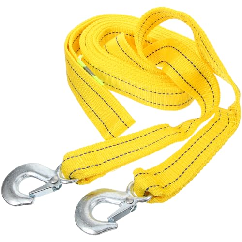 Corde de remorquage double couche ultra résistante de 4.8 mètres jaune