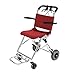 Carrozzine Carrozzine Leggere Pieghevoli, Carrozzine Semoventi in Alluminio, Carrozzine Leggere, Pieghevoli con Freni per Assistente, Scooter per Mobilità Pieghevoli (Rosso)