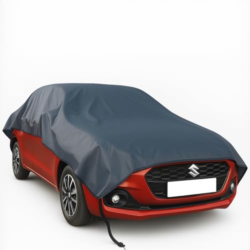Image of Waterproof, Half Car Body Cover All Weather Protection Half Car Cover Outdoor Half Cover Rain Sun Uv Protection with Inner Side Ultra Soft Cotton 4 Layers (Fits On All Cars)