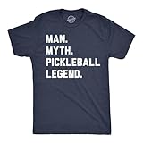 Mens Man Myth Pickleball Legend T Shirt Funny Legendary...