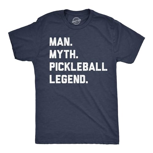 Mens Man Myth Pickleball Legend T Shirt Funny Legendary...