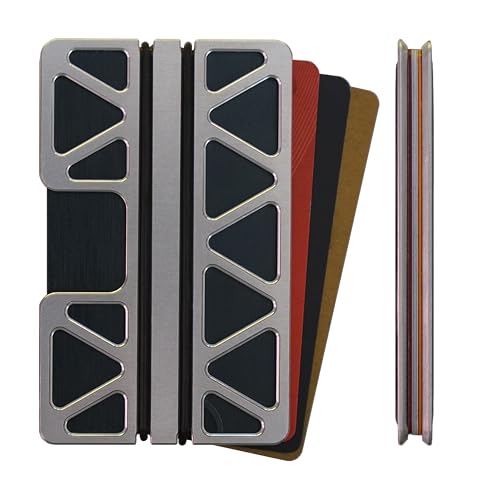 The Truss Minimalist Metal Wallet, Ultra Slim Aluminum, RFID Shielding, For Credit Cards and Cash, Made in the USA
