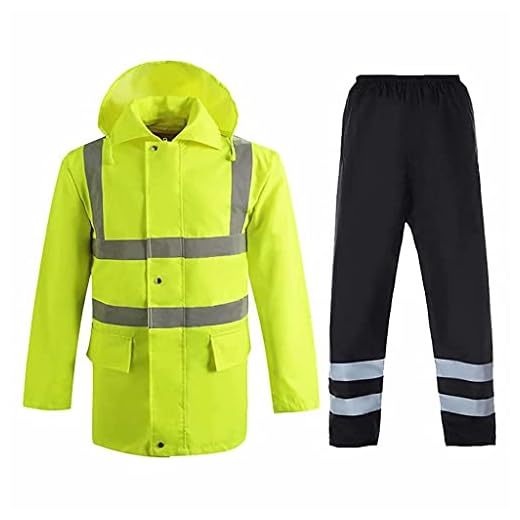 Unisexplain rainsuithigh sikt män kvinnor hooded pöl damer regn kostym vattentät pvc arbetskläder regnkläder, regnrock set-a, l Mengheyuan (Color : Raincoat Setb)
