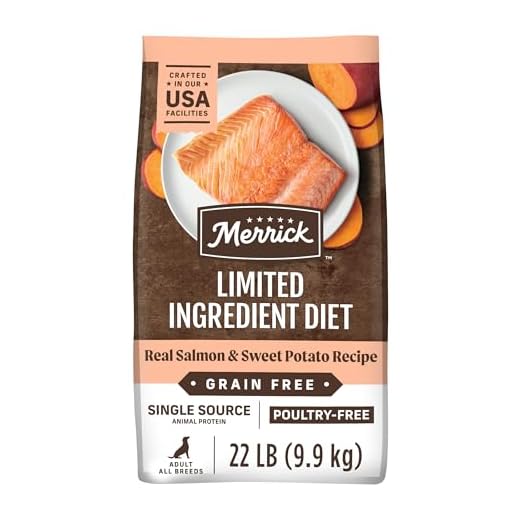 Merrick Limited Ingredient Diet Grain Free Dry Dog Food, Premium And Healthy Kibble, Salmon And Sweet Potato - 22.0 lb. Bag