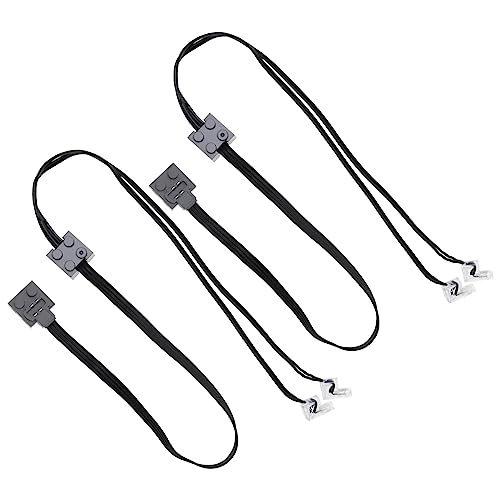 EMSea 2X LED Licht Verbindungskabel, Technik Power-Funktion, Bausteinen Spielzeug Beleuchtungsbaugruppe Kompatibel mit Lego 8870 Zugfahrzeug, 50 cm