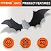 Piteno® 140Pcs Bats Halloween Decorations Party Supplies, Realistic PVC 3D Black Scary Bat Stickers for Creepy Home Decor Halloween Party Decorations DIY Wall Window Decal Bathroom Indoor