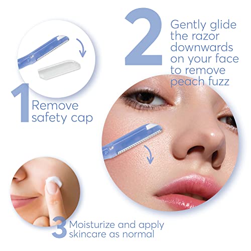About Face Kit completo de aperfeiçoamento facial para barbear e esfoliação – Inclui 3 tosadores de