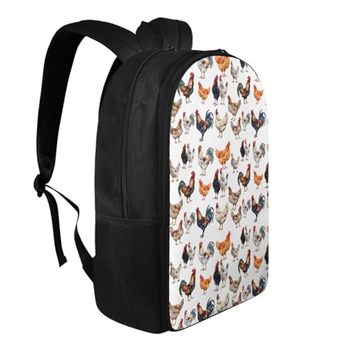 Funny-Chicken-Backpack-for-Kids-Boys-Girls-17-Inch-School-Bags-with-Multiple-Pockets-Elementary-Travel-Rucksack-Middle-School-Bookbag-Back-to-School-GiftsFarmhouse-Farm-Rooster Funny Chicken Backpack for Kids Boys Girls 17 Inch School Bags with Multiple Pockets Elementary Travel Rucksack Middle School Bookbag Back to School GiftsFarmhouse Farm Rooster