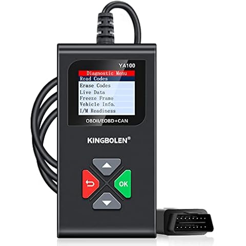 KINGBOLEN YA100 OBD2 Scanner, OBD2 Code Reader Automotive Engine Fault Code Reader, OBDII Full Functions Car Diagnostic Scan Tool with Vehicle Voltage Test for All OBD2 Protocol 12V Cars Since 1996 Cover
