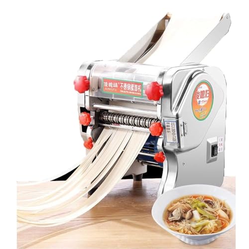 DJCDDM Noodle Pressing Maker,Strip Cutter Easy Install Dough Sheeter Machine Makes Lasagna Tagliatelle Spaghetti-Linguine(200)