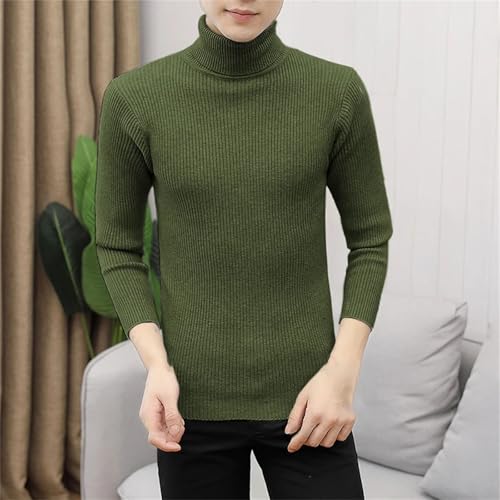 Men's Turtleneck Sweater, Winter Casual Inner wear Wool Knitted Pullover4