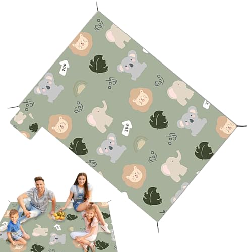 Genérico Manta de piquenique impermeável para exteriores, manta leve para caminhadas e caminhadas, 211 x 150 cm, lavável e dobrável para caminhadas, jardim, exteriores, viagens e terraço