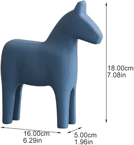 Miniatura 2 de Veemoon Dal - Figura de caballo de madera con figura de caballo sueco, adorno de escritorio para regalos, decoración de casa y oficina, decoración