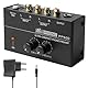 Phono Vorverstärker Plattenspieler, Plattenspieler Schwarz Stereo-Verstärker mit MM Abtast Systemen, Phono Preamp für Plattenspieler, Verstärker Stereo mit Pegel, RCA Input & Output