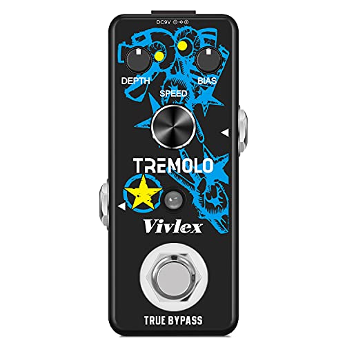 Vivlex LEF-327 Pédale Classique Optique Mini Analogique Trelicopter Guitare Effets Pédale avec True Bypass Switch, Full… - Les Beatles, Paul McCartney, John Lennon, RIngo Starr, George Harrison Vivlex LEF-327 Pédale Classique Optique Mini Analogique Trelicopter Guitare Effets Pédale avec True Bypass Switch, Full…