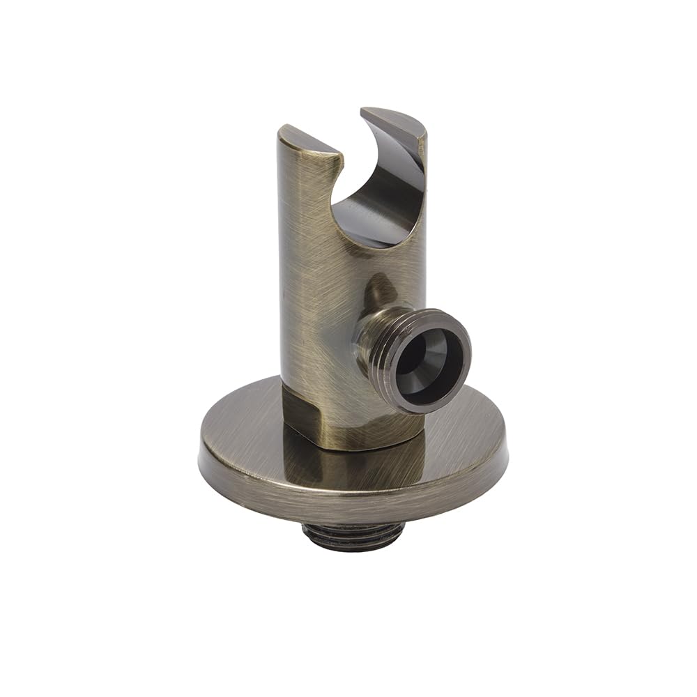 Milano Gold Clarus Pencil Hand Shower Handset Outlet Elbow Bracket - Aged
