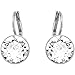 Produktbild Swarovski Bella Ohrringe, Rund, Klein, Weiss, Rhodiniert